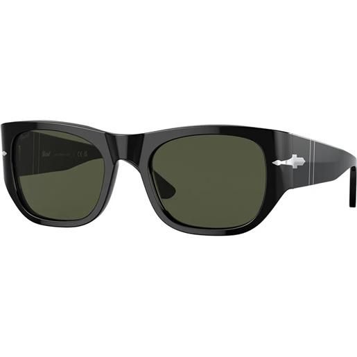 Persol po3308s 95/31 squadrati - occhiali da sole unisex nero