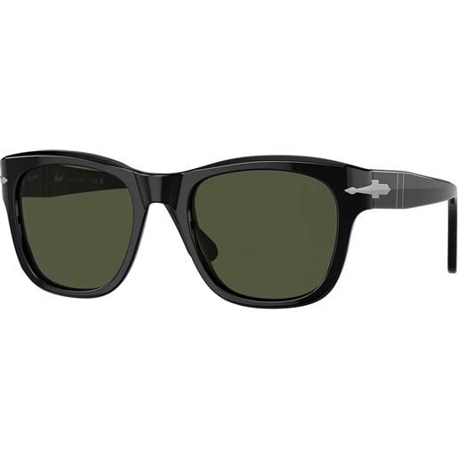Persol po3313s 95/31 squadrati - occhiali da sole unisex nero