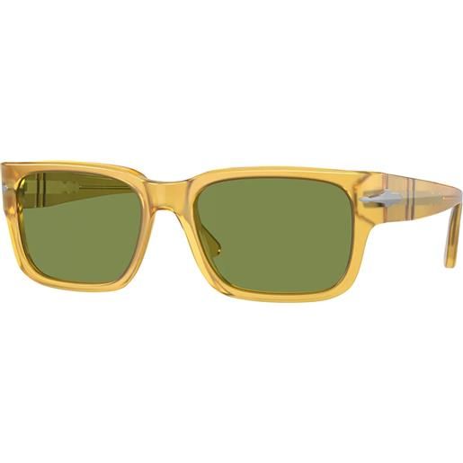 Persol po3315s 204/4e rettangolari - occhiali da sole uomo giallo