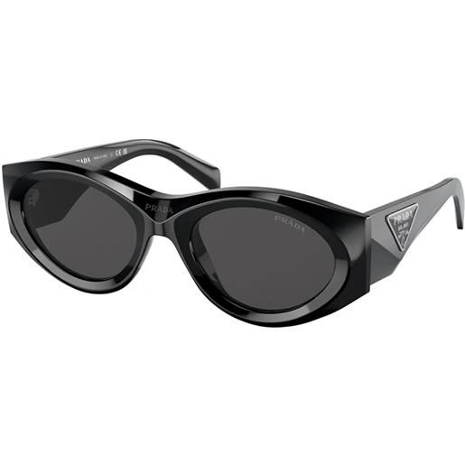 Prada pr20zs 1ab5s0 ovali - occhiali da sole donna nero