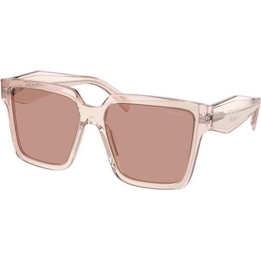 Prada pr24zs 13i08m squadrati - occhiali da sole donna rosa