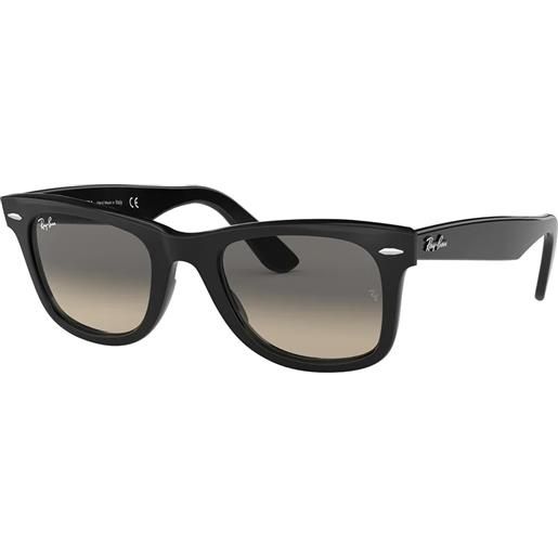 Ray-Ban wayfarer rb2140 901/32 squadrati - occhiali da sole unisex nero