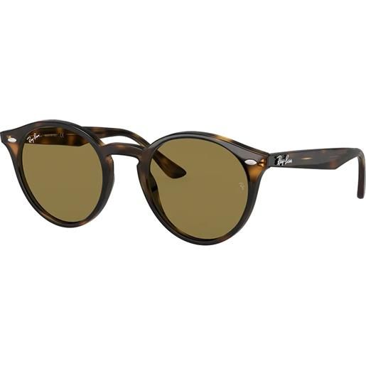 Ray-Ban rb2180 710/73 rotondi - occhiali da sole unisex havana