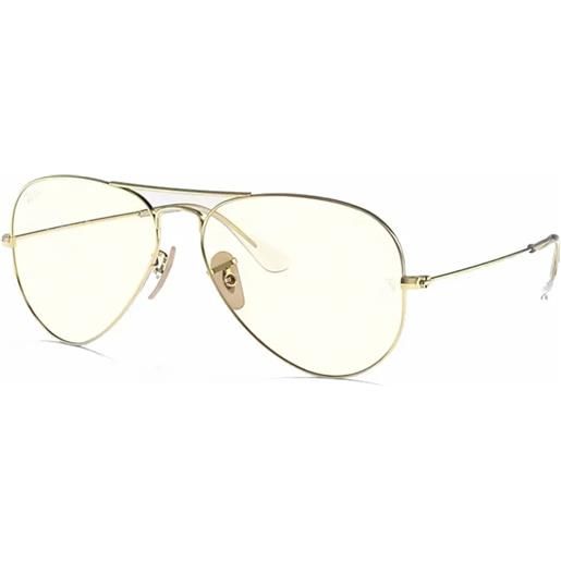 Ray-Ban aviator rb3025 001/5f aviator - occhiali da sole unisex oro