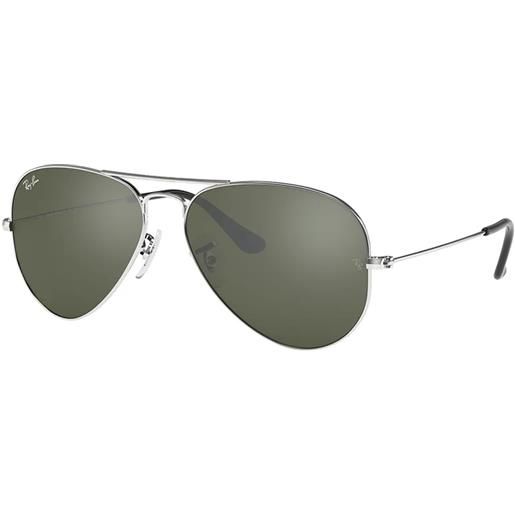 Ray-Ban aviator rb3025 003/40 aviator - occhiali da sole unisex argento