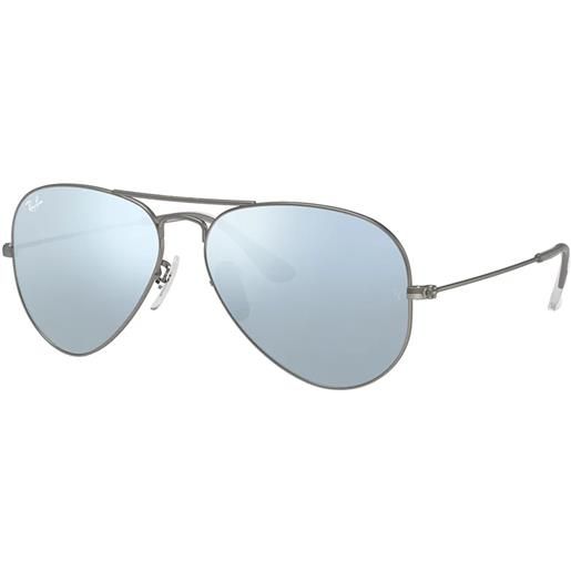 Ray-Ban aviator rb3025 029/30 aviator - occhiali da sole unisex grigio