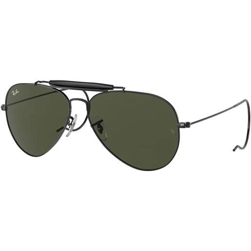 Ray-Ban outdoorsman i rb3030 l9500 aviator - occhiali da sole unisex nero