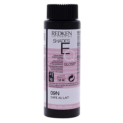 Redken shades eq color gloss, 09n cafe au lait, 2 ounce by redken