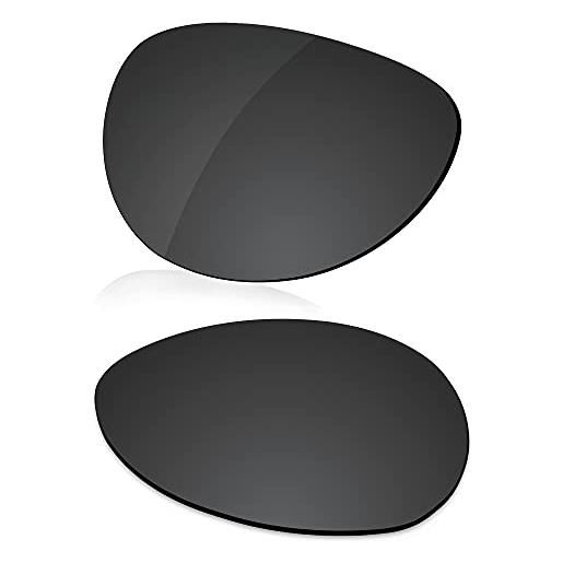 LenzReborn lente polarizzata di ricambio compatibile con occhiali da sole ray-ban rb3506-64 - altre opzioni, nero scuro - polarizzato, taglia unica
