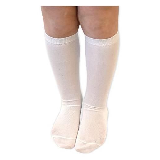 PETTI Artigiani Italiani - calzini bambino e bambina, 6 paia di calzini lunghi bambino, calzini bambino lunghi femminuccia e maschietto, calzini bambino cotone filo di scozia, 100% made in italy