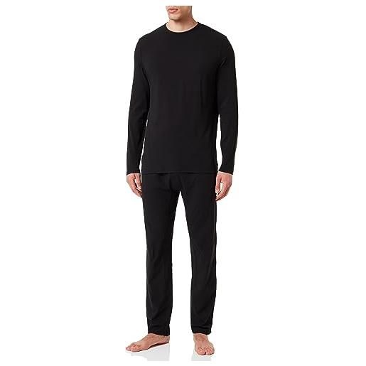 Calvin Klein set pigiama uomo l/s lungo, multicolore (black), m