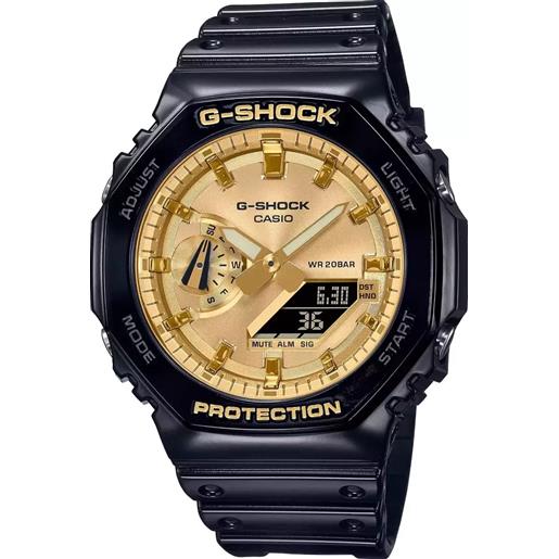 Casio G-SHOCK orologio uomo Casio G-SHOCK classic ga-2100gb-1aer resina nero e dorato