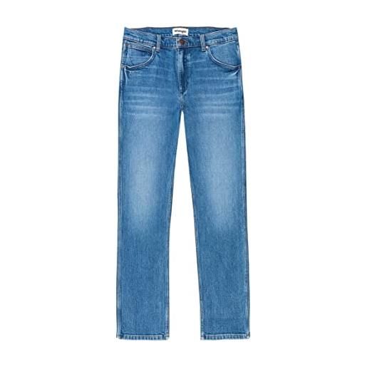 Wrangler greensboro jeans, blu (new favorite), 28w / 32l uomo