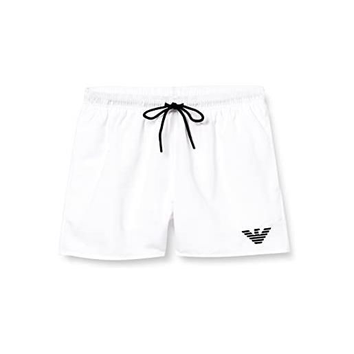 Emporio Armani portfolio Emporio Armani essential swim boxer da uomo costume a pantaloncino, bianco, 8a