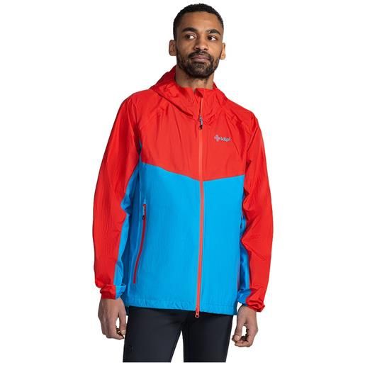 Kilpi hurricane full zip rain jacket rosso, blu 3xl uomo
