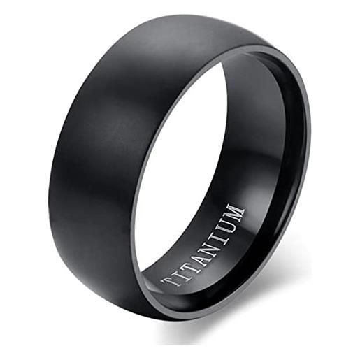 ZENSE - anello da uomo in acciaio nero lucido zr0171
