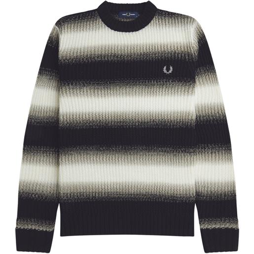 Fred Perry fp striped open knit jumper
