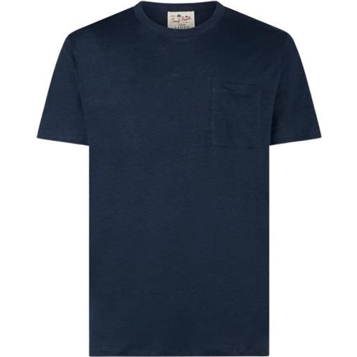 Mc2 Saint Barth linen t-shirt with front pocket