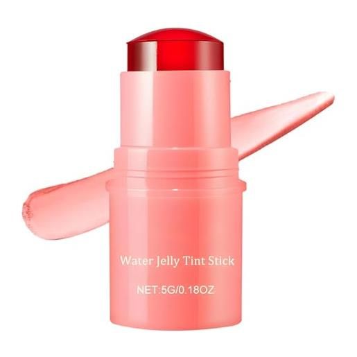 HEXEH milk cooling water jelly tint, water jelly tint stick, milk jelly blush makeup jelly tint, milk jelly tint blush stick, water jelly tint stick, long lasting jelly texture moisturising (pink)