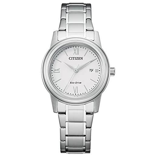 Citizen orologio analogico eco-drive da donna con cinturino in acciaio inossidabile fe1220-89a