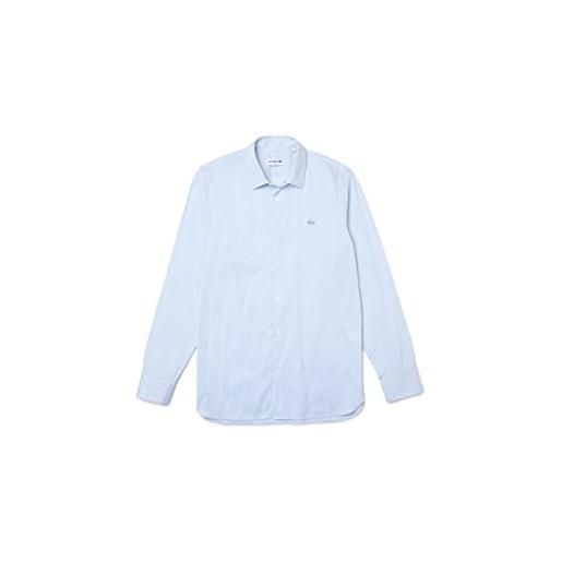 Lacoste ch0205 camicie in tessuto, white/overview, 42 uomo
