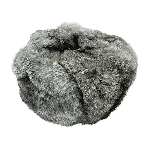 CUCUBA cappello colbacco in pelliccia di coniglio colore grigio taglia xl (eu)