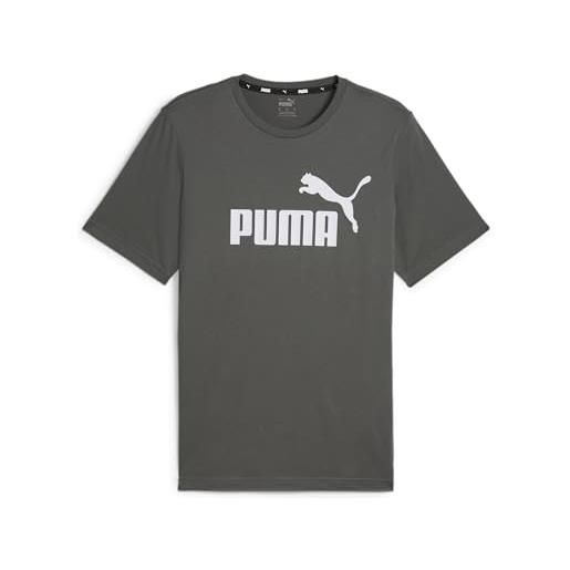 PUMA t-shirt con logo essentials uomo xxl mineral gray