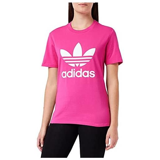 adidas trefoil tee t-shirt, bold pink, 38 donna