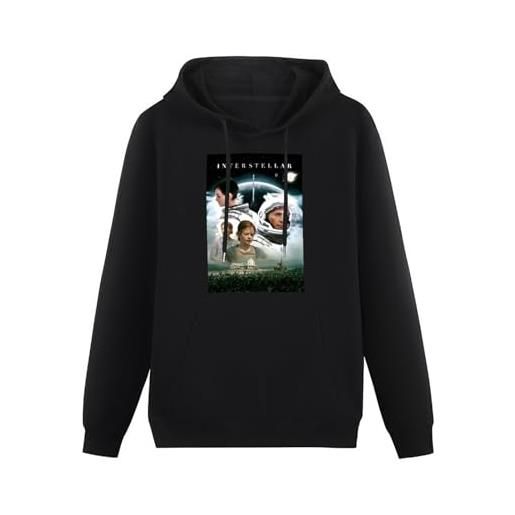 BSapp interstellar space exploration movie mens funny unisex sweatshirts graphic print hooded black sweater l