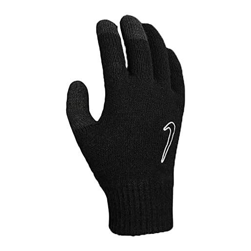 Nike knitted tech guanti guanti da uomo, uomo, black/black/white, s/m