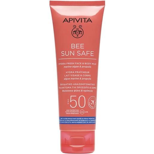 Apivita be sun safe hydra fresh viso e corpo latte solare spf50 travel size 100ml