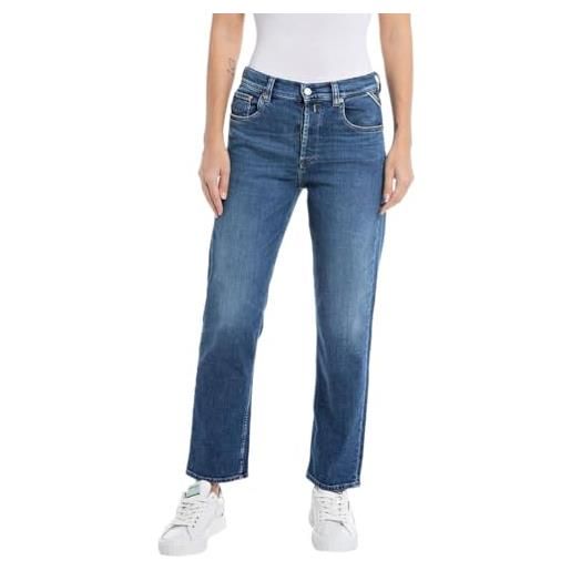 REPLAY wb461 maijke straight comfort jeans, medium blue 009, 24w / 28l donna