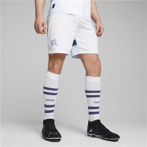PUMA shorts da calcio svizzera replica da, bianco/blu/altro