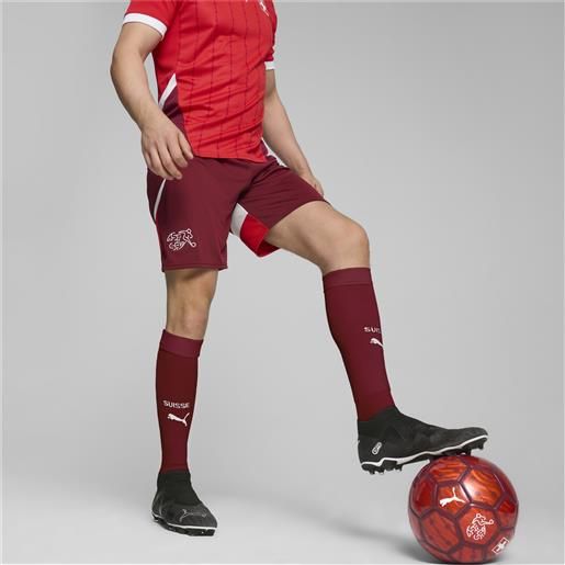 PUMA shorts da calcio svizzera replica da, rosso/altro