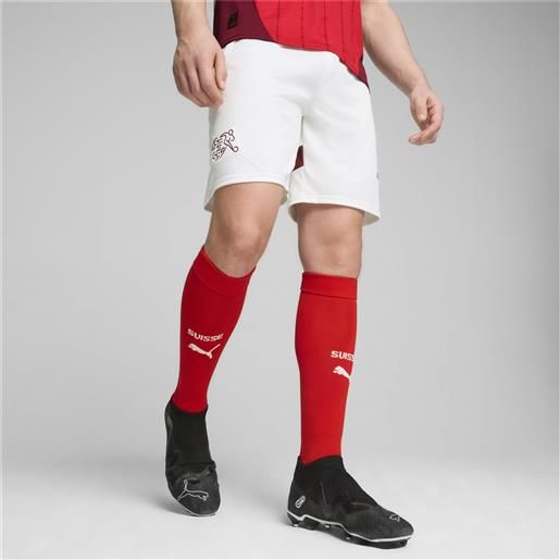 PUMA shorts da calcio svizzera replica da, bianco/rosso/altro