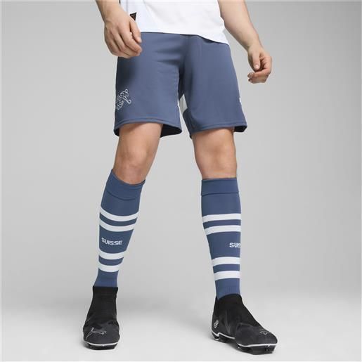 PUMA shorts da calcio svizzera replica da, blu/bianco/altro