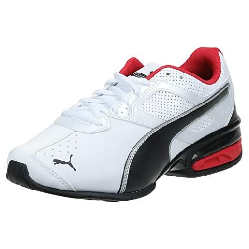 Puma tazon 6 fm, scarpe da running uomo, white/black silver, 44.5 eu