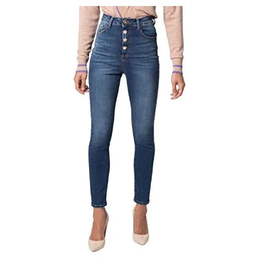Kocca donna jeans slim a vita alta darrik a22ppd8014aaun0000 26 blu denim l328