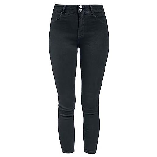 Hailys push donna jeans nero l 70% cotone, 28% poliestere, 2% elasthane regular