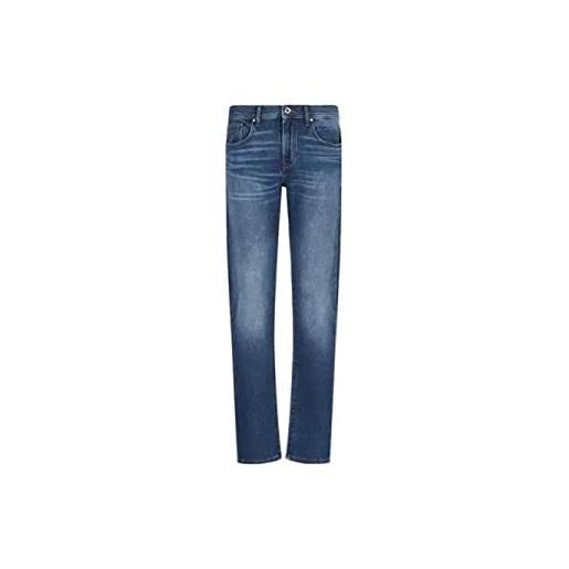 ARMANI EXCHANGE uomo jeans aderenti, blu, 32w x 32l