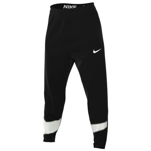 Nike m nk df flc pant taper energy pantaloni, black/summit white, xs uomo