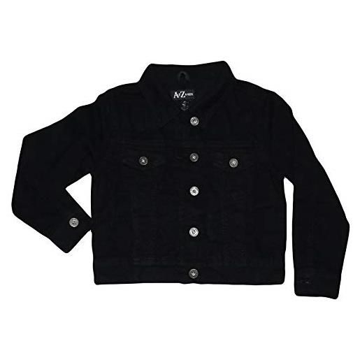 A2Z 4 Kids® bambini ragazze denim giacche jet nero progettista ripped - denim jacket jk16 jet black_ 5-6
