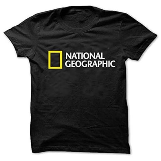 NANZU yesun men's national geographic logo t camicie e t-shirt(large)