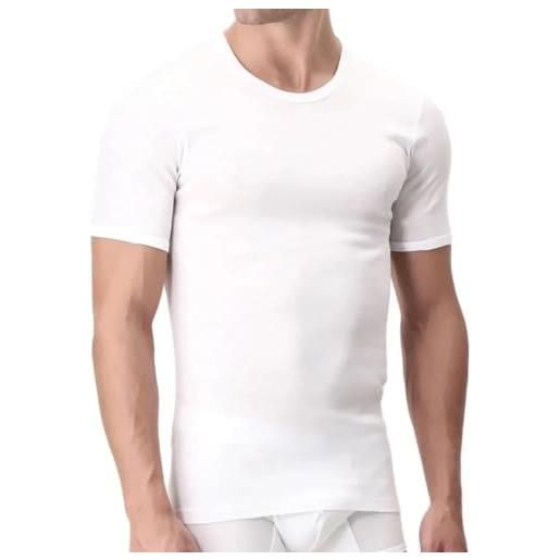 PEROFIL set di 3 magliette t-shirt 100% filoscozia girocollo mezza manica (5 (l))