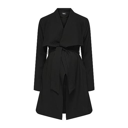 Only maternity coat mama solid color jacket black l black l