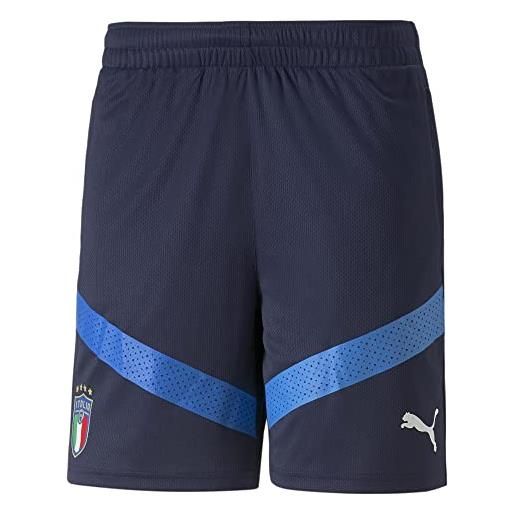 PUMA uomo shorts pantaloncini da allenamento italia calcio m peacoat ignite blue