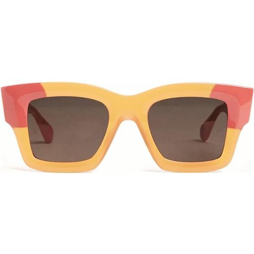 Jacquemus baci squadrati - occhiali da sole unisex arancione multicolor