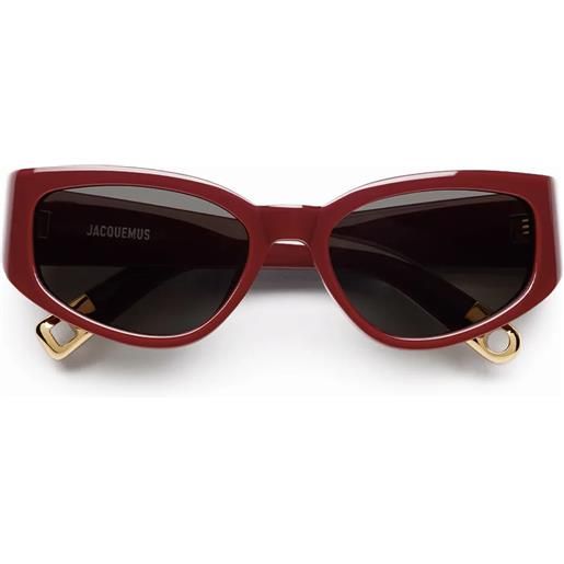Jacquemus gala c3 rosso - occhiali da sole unisex rossi