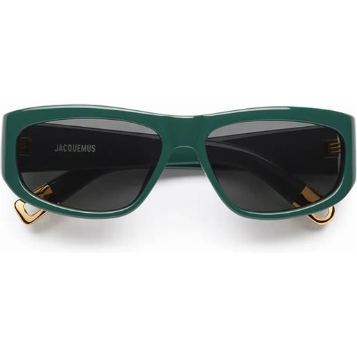 Jacquemus pilota c3 green - occhiali da sole unisex green