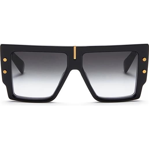 Balmain b-grand bps-144a blk-gld flat top - occhiali da sole nero